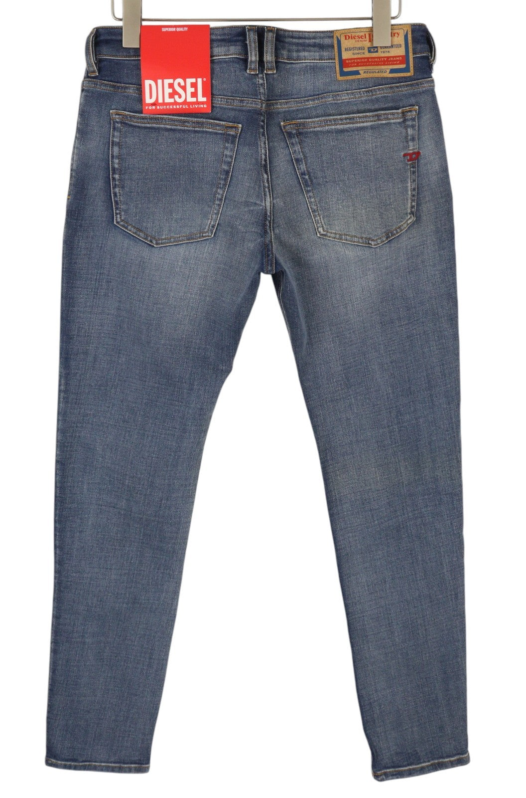 DIESEL 1979 Sleenker 0PFAW Men Jeans W30/L30 Blue Faded Skinny Low Waist RRP$250