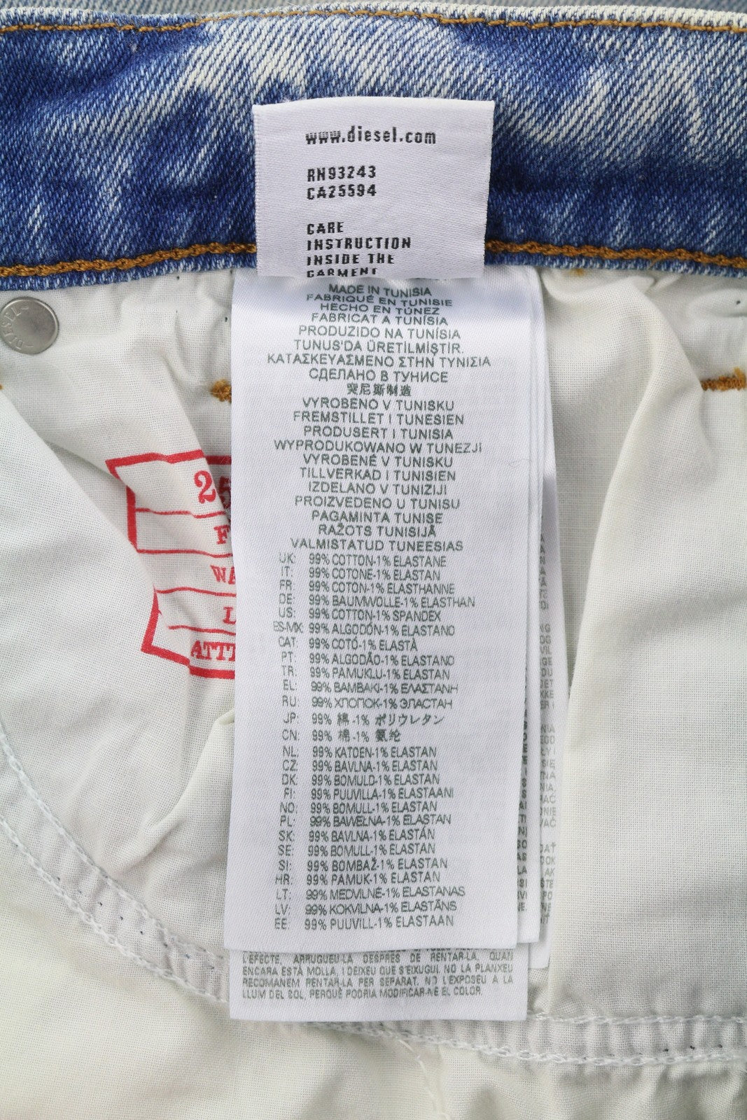 DIESEL 2005 D-Fining 09E86 vyriški džinsai W31/L34 mėlyni, įprasti, RMK 220 £ 