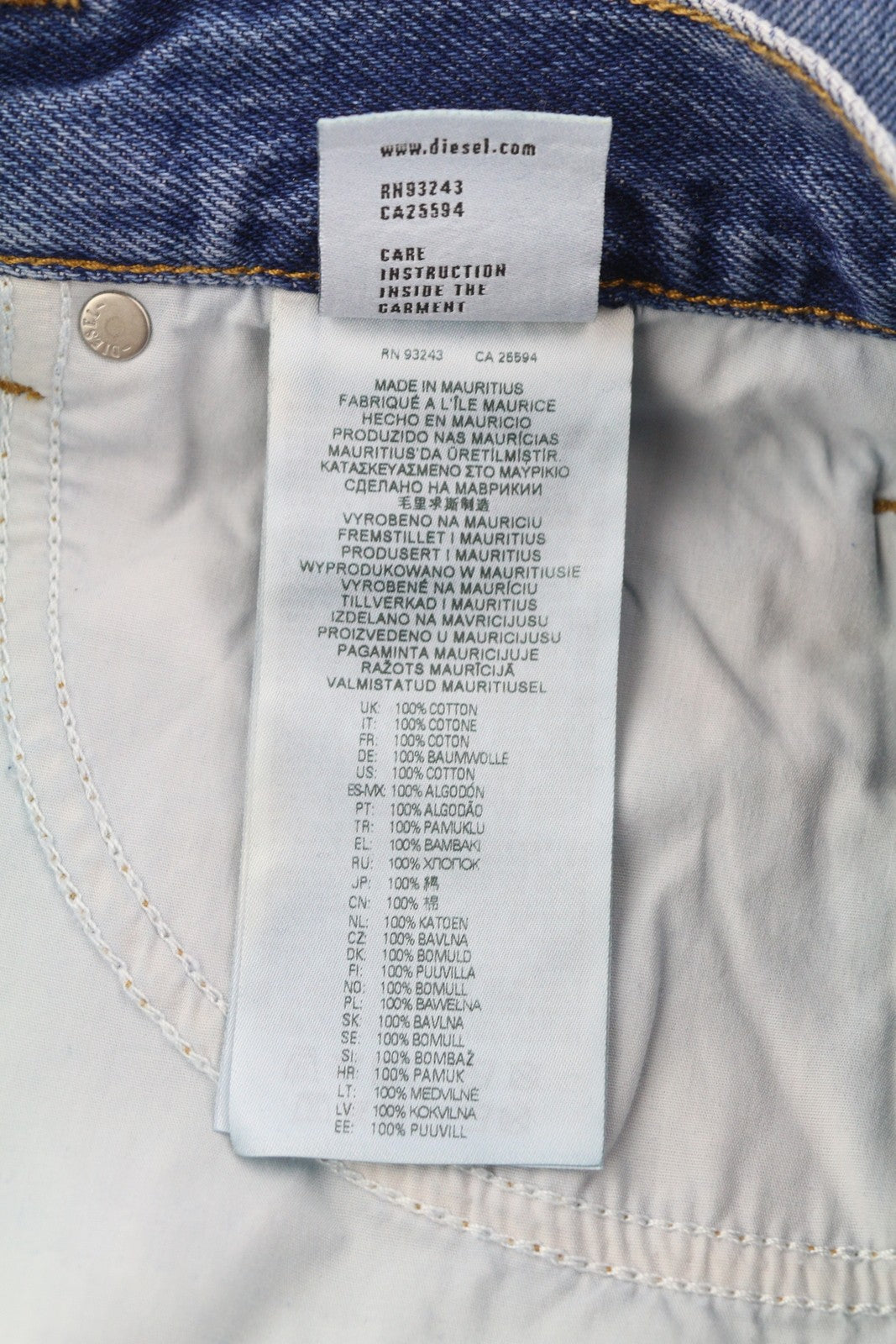 DIESEL 2020 D-Viker 0GYCT Men Jeans W30/L32 Blue Faded Regular Fit RRP£190