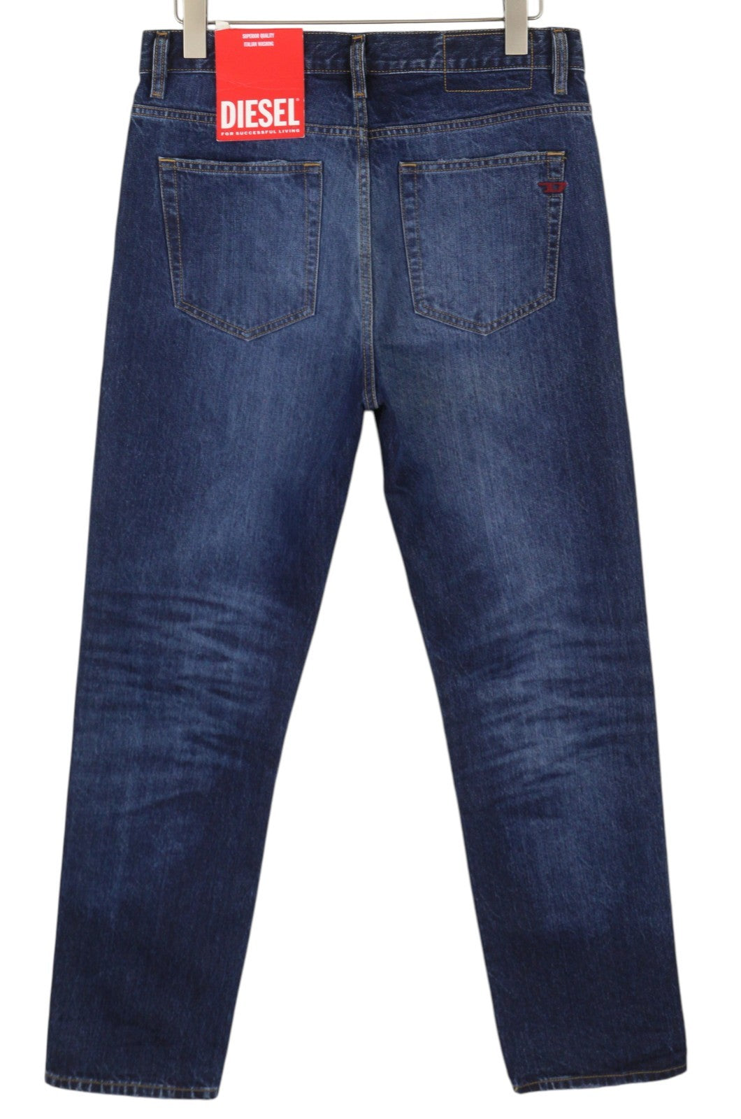 DIESEL 2020 D-Viker 09C64 Men Jeans W31/L32 Blue Faded Regular Straight RRP€225