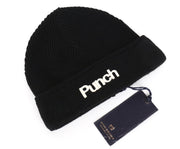 SCOTCH &amp; SODA vyriška megzta kepurė su logotipu iš juodos vilnos mišinio 