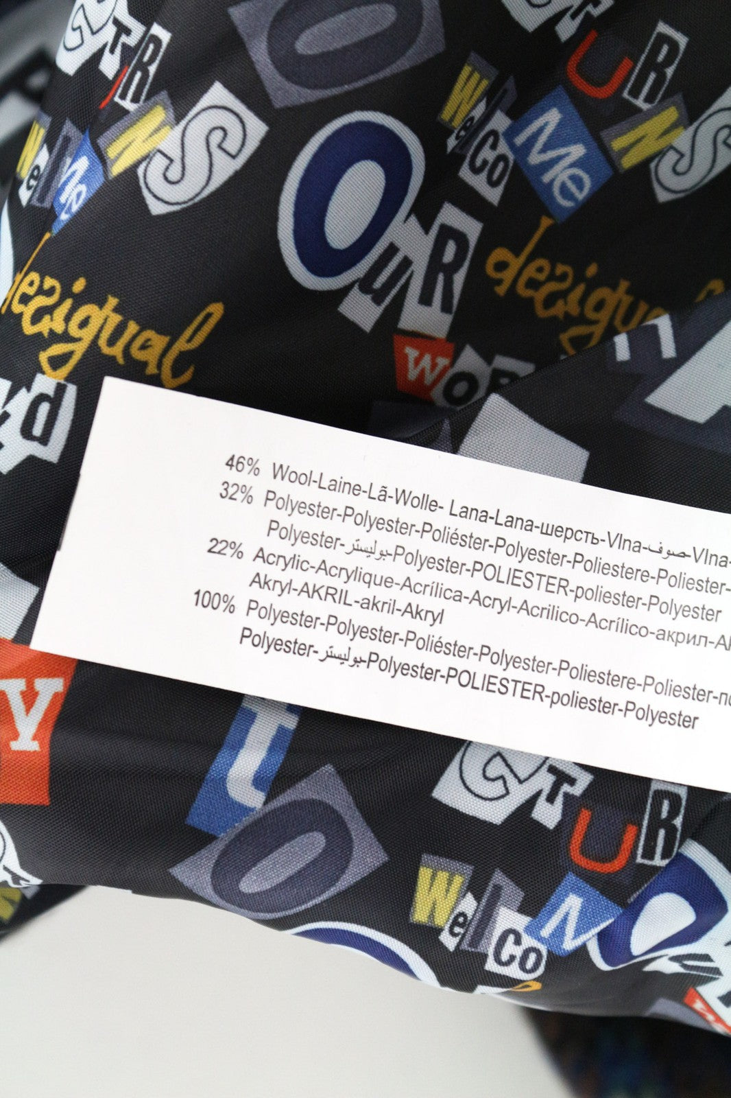 DESIGUAL moteriška EU36 mėlynai žalia trumpomis rankovėmis languota vilnos mišinio striukė su užtrauktuku 