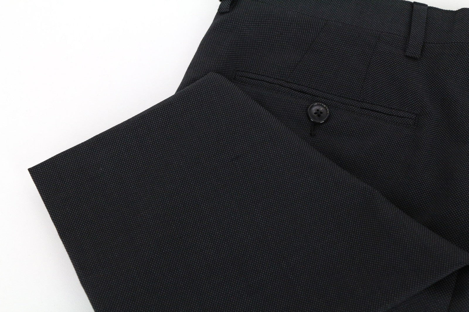 RICHMOND Men's 48 Dark Grey Wool Trousers with Pleats for Formal Look