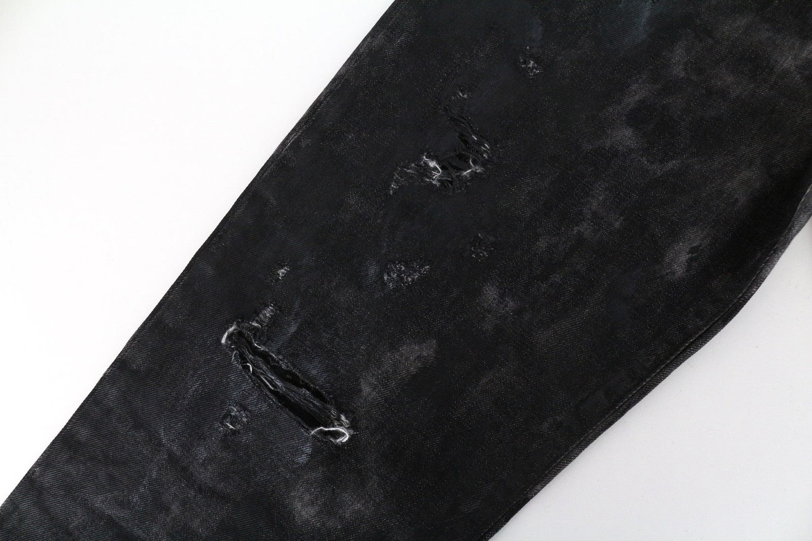 DIESEL Mharky 084WG vyriški pilki W34/L34 plėšyti aptempti grynos medvilnės džinsai 