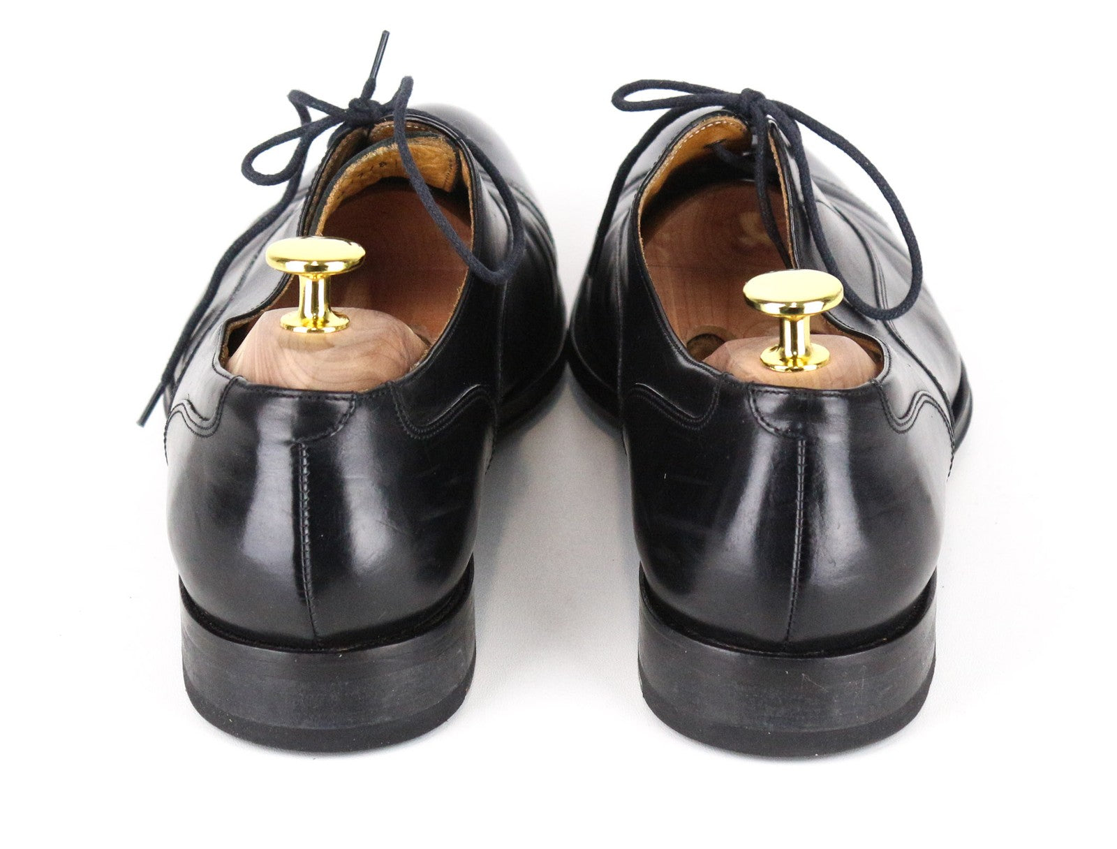 SUITSUPPLY Men's EU41 Black Leather Lace-Up Low-Top Formal Dress Shoes