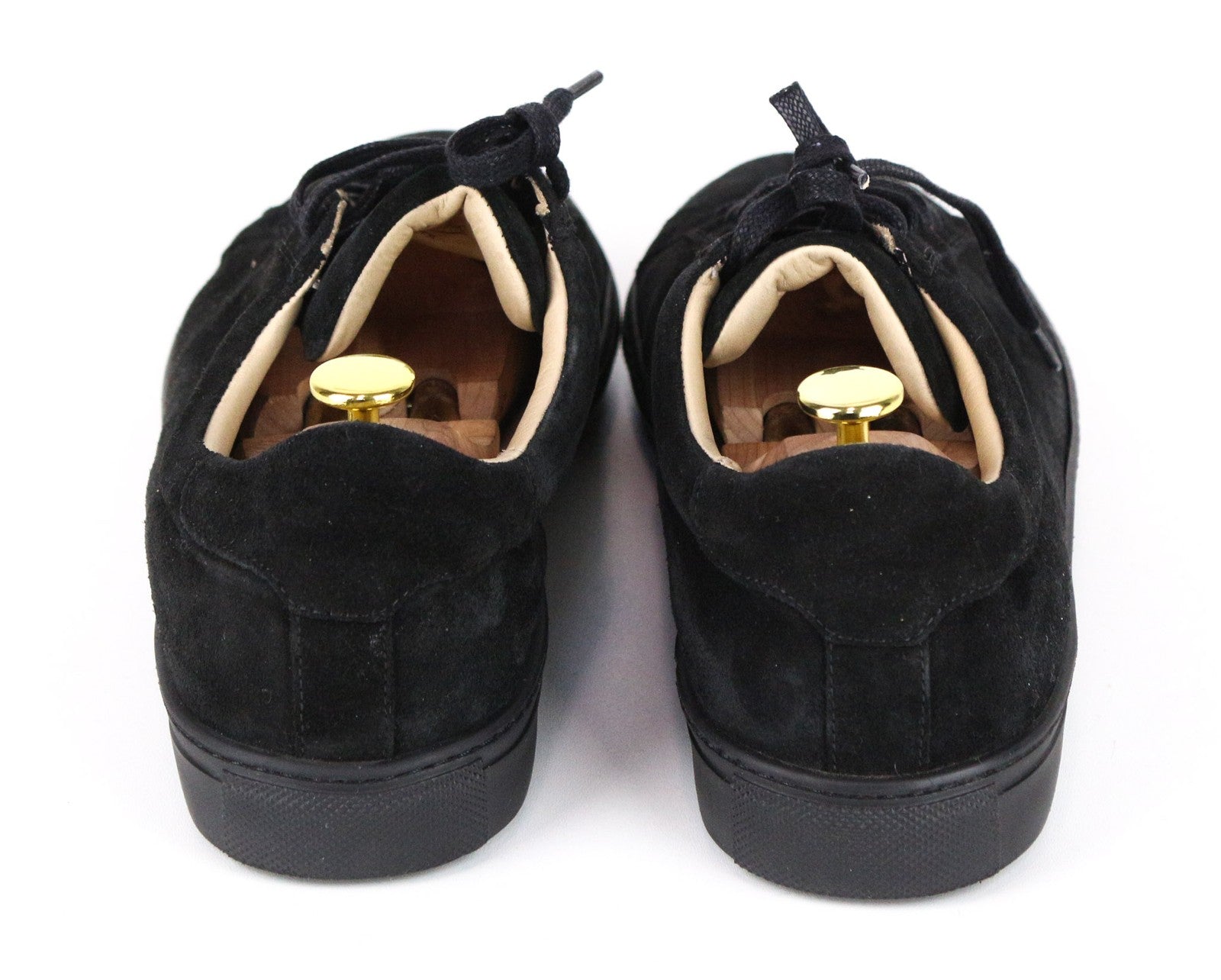 „SUITSUPPLY“ vyriški juodi zomšiniai sportbačiai su raišteliais, žema pakulne, laisvalaikio stiliaus, EU46, gatvės stilius 