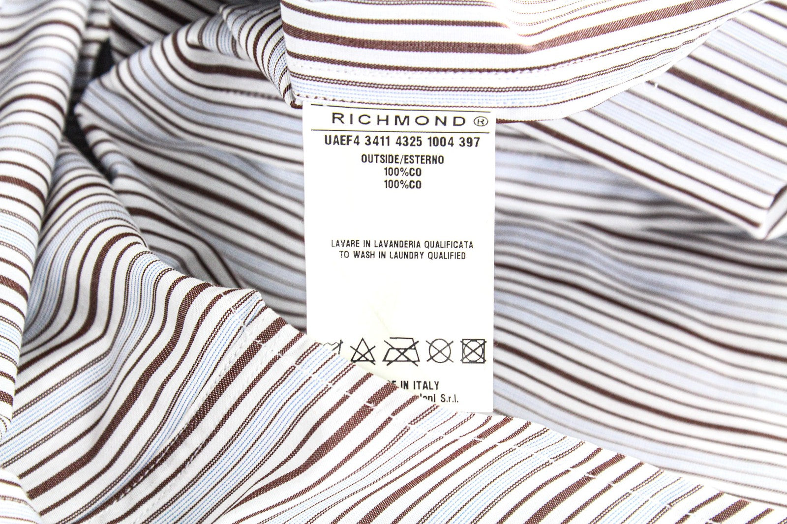 RICHMOND vyriški marškiniai IT48 raudoni dryžuoti melanžo rašto trumpomis rankovėmis su sagomis 