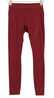 GYMSHARK moteriškos tamprės M bordo spalvos su elastingu juosmeniu, tampriu prigludusiu sportiniu logotipu 