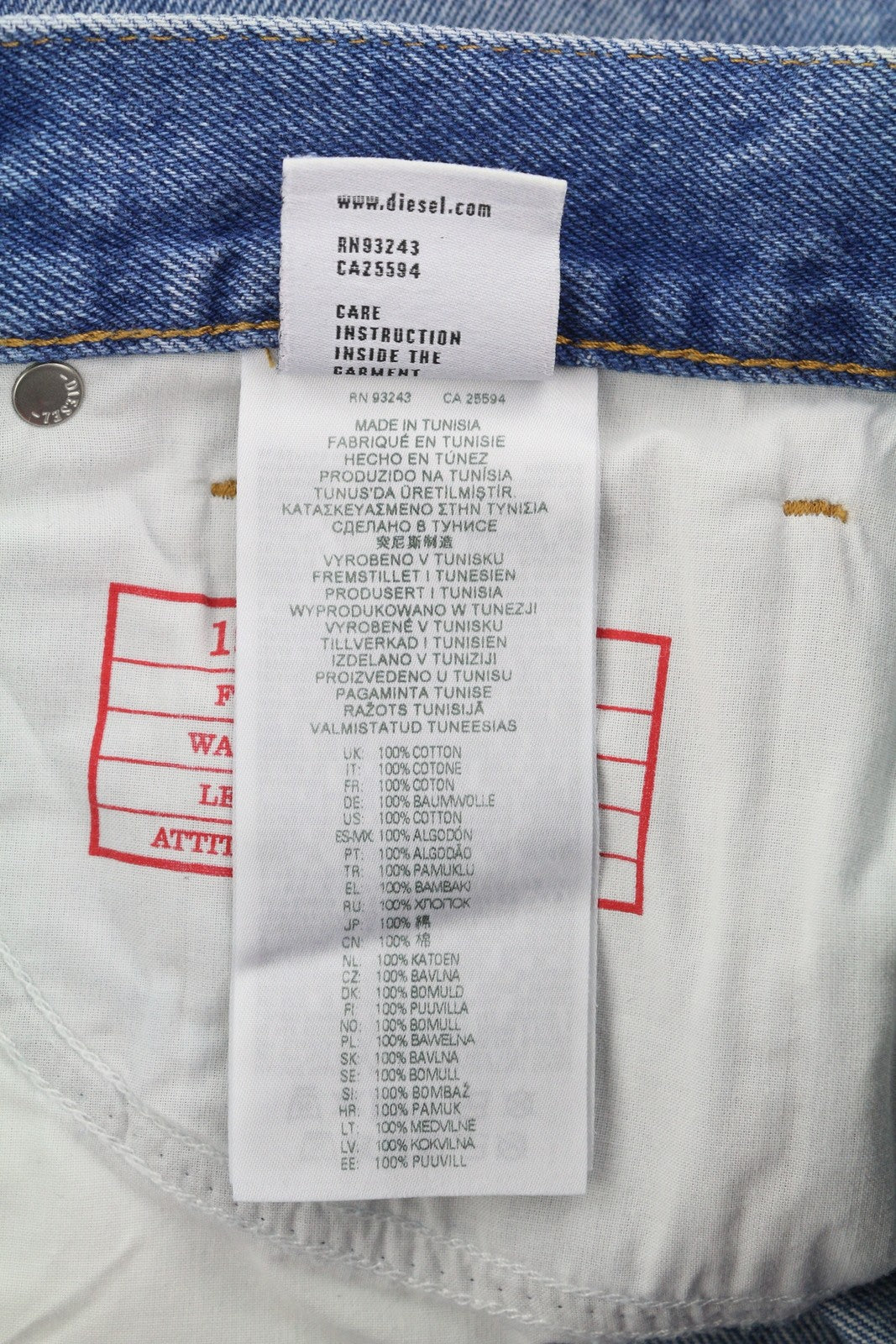 DIESEL 1995 007F5 vyriški džinsai W32/L32 Slim Fit tiesaus kirpimo raštuoti RRP 250 € 