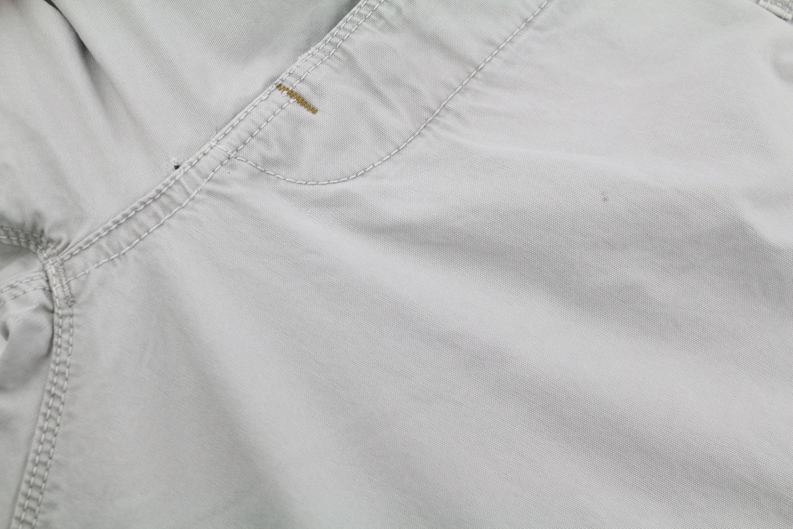 NUDIE JEANS Khaki spalvos įprastos vyriškos kelnės W32/L34 Organic Moon Dust Distressed 