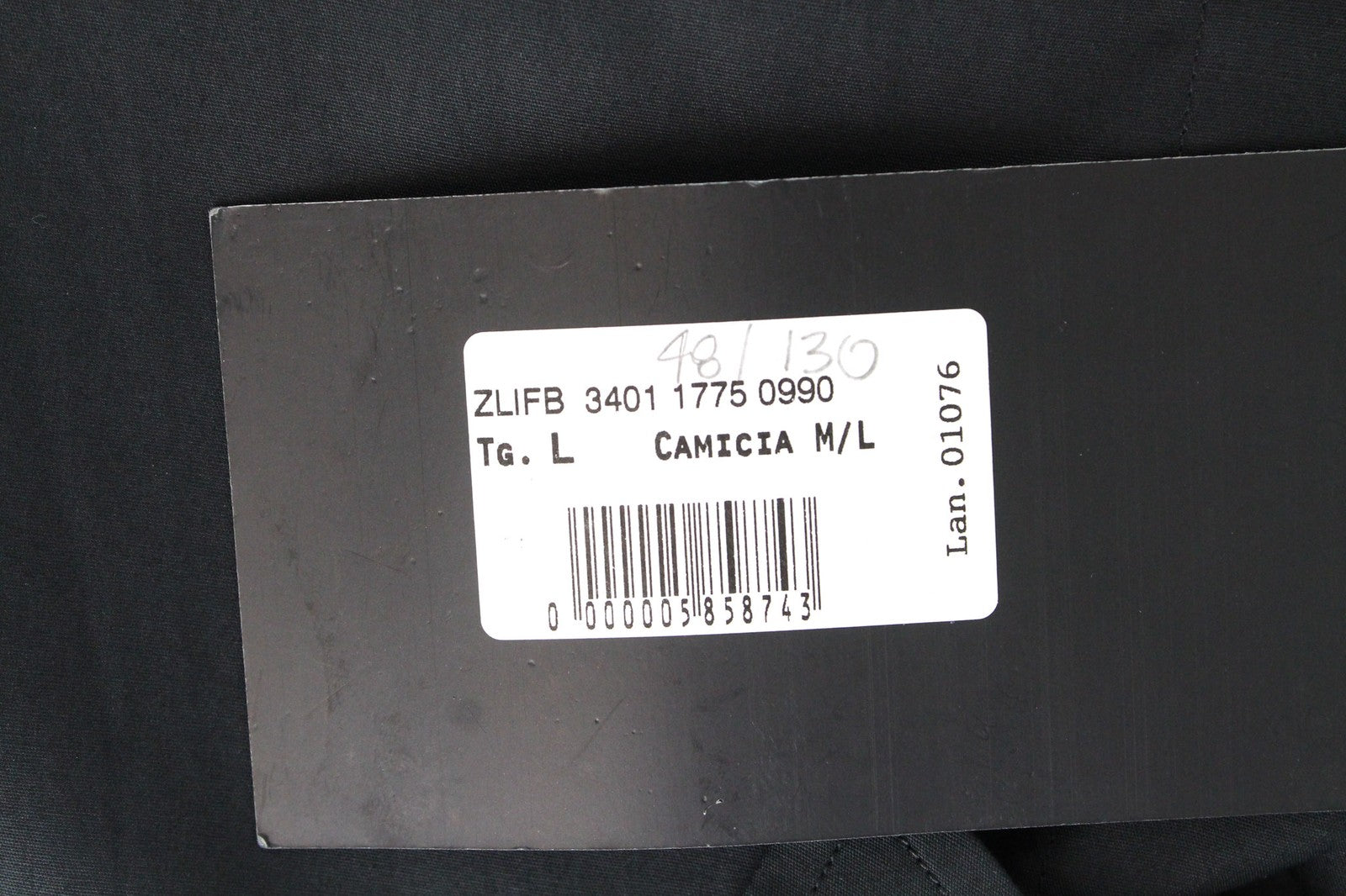 RICHMOND vyriški marškiniai L dydžio, juodi, grynos medvilnės, dizainerio su sagomis, formalūs poplininiai marškiniai 