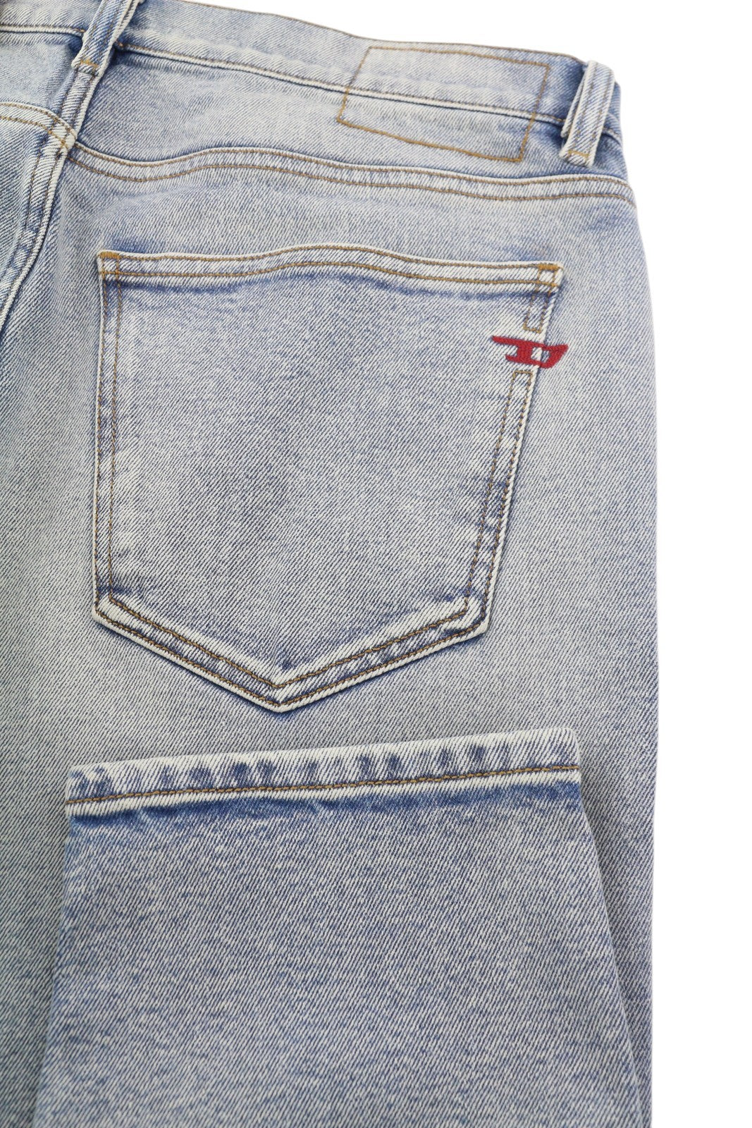 DIESEL 2019 D-Strukt 9C08L Men Jeans W33/L32 Blue Faded Washed Slim Fit RRP$350