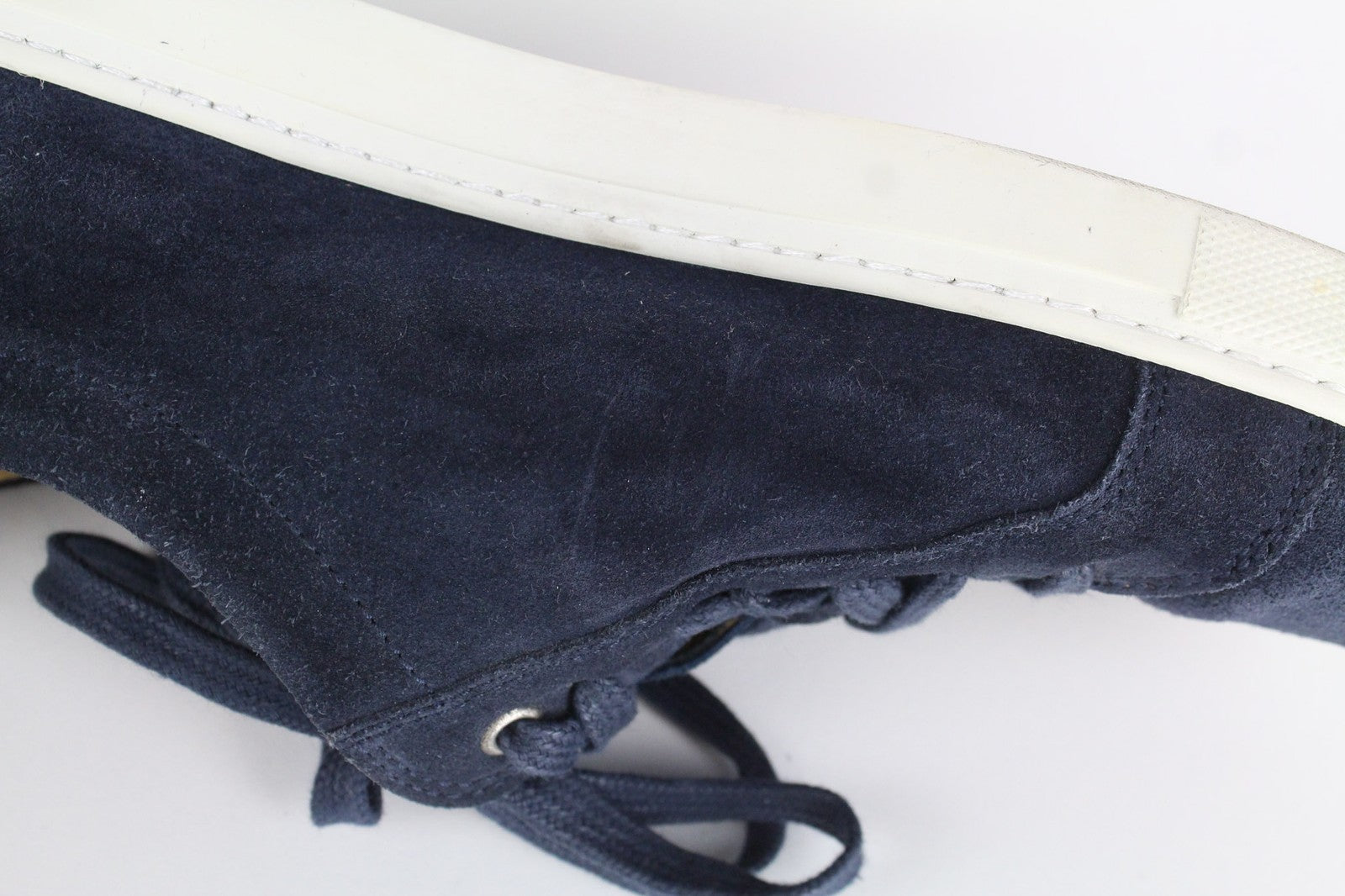 „SUITSUPPLY“ vyriški sportbačiai, žema pakulnė, tamsiai mėlyni, zomšos ir odos, laisvalaikio stiliaus, EU40, 