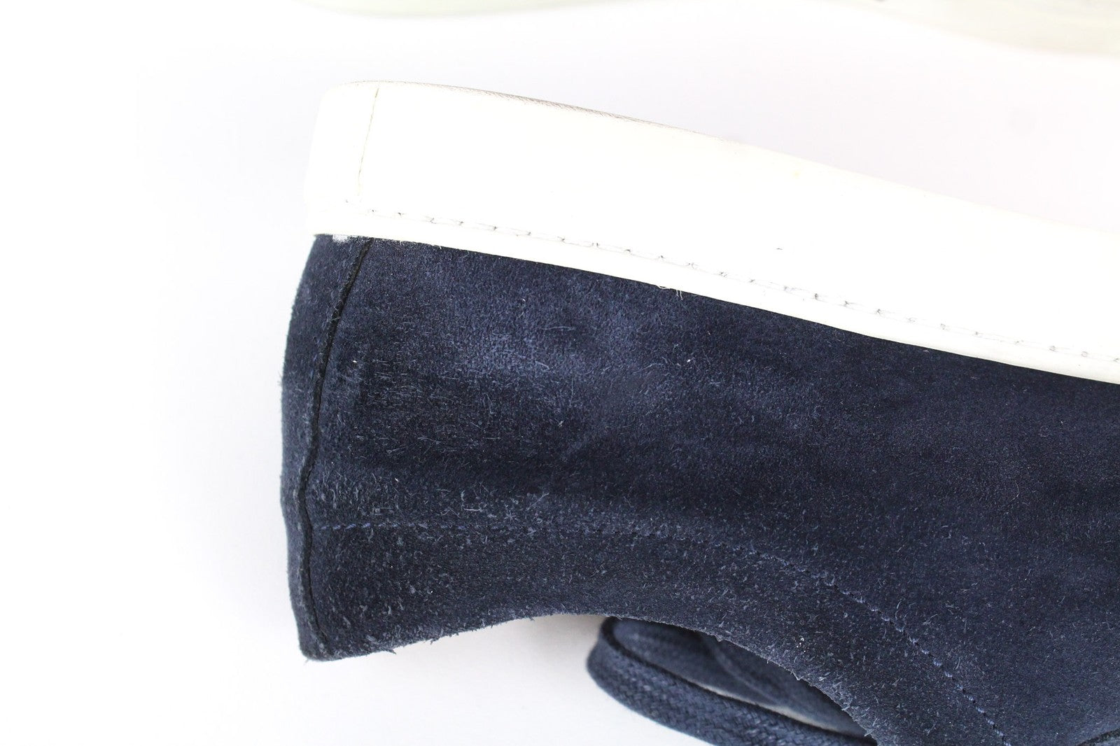 „SUITSUPPLY“ vyriški sportbačiai, žema pakulnė, tamsiai mėlyni, zomšos ir odos, laisvalaikio stiliaus, EU40, 