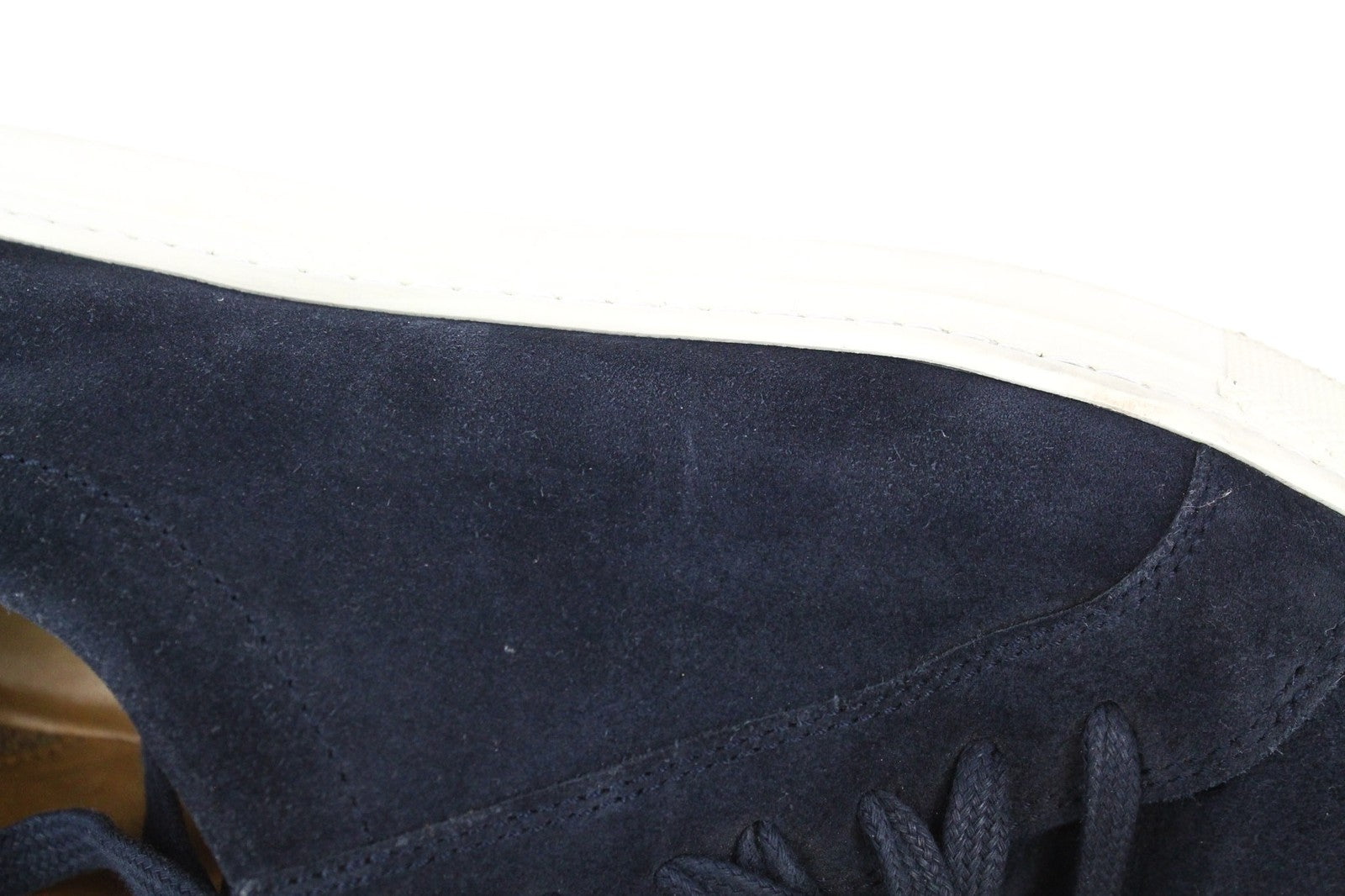 „SUITSUPPLY“ vyriški sportbačiai, žema pakulnė, tamsiai mėlyni, zomšos ir odos, laisvalaikio stiliaus, EU40, 