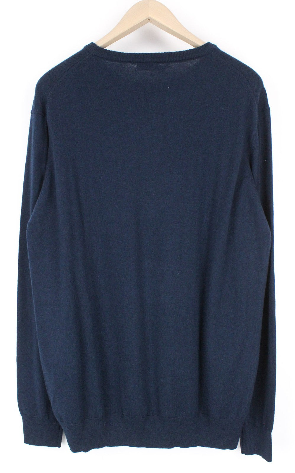 HARMONT &amp; BLAINE vyriškas megztinis su tamsiai mėlynu vilnos mišinio megztiniu, gėlėtu raštu, apvalia apykakle. 3XL dydis 