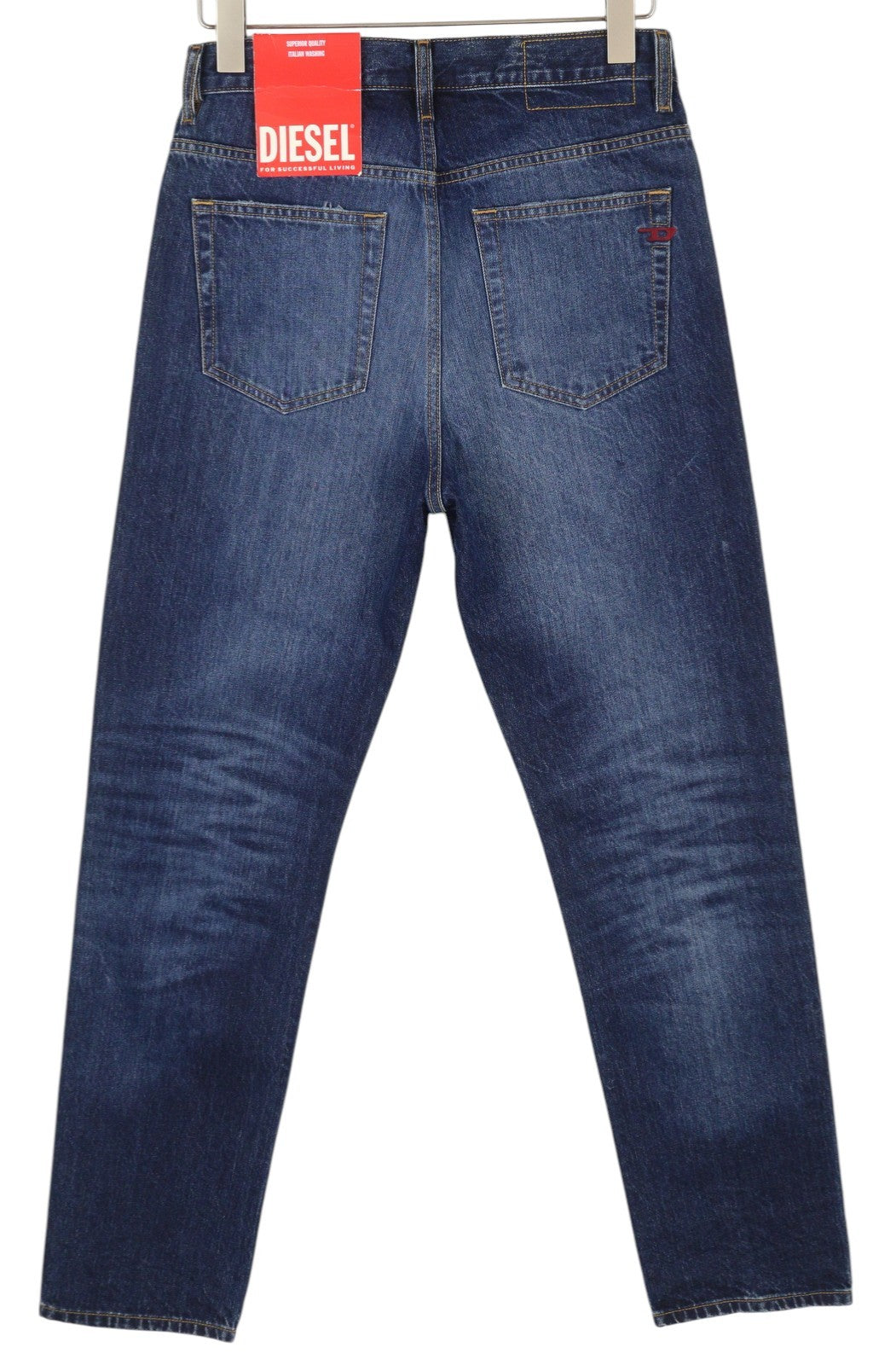 DIESEL 2020 D-Viker 09C64 Men Jeans W28/L32 Blue Faded Regular Straight RRP€225