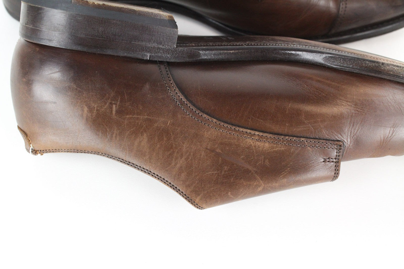 SUITSUPPLY Men's Shoes EU42.5 Double Monk Strap Classic Mid Brown Leather