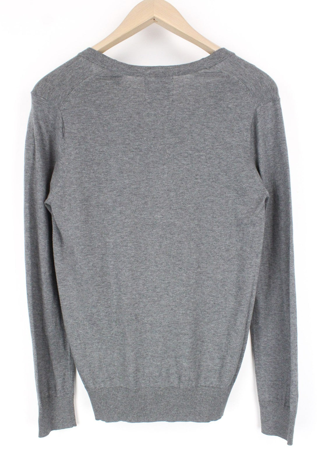 SCOTCH &amp; SODA vyriškas kardiganas S pilkas melanžas medvilninis plonas megztas V formos iškirpte su sagomis 