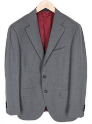 SUITSUPPLY La Spalla Blazer UK44S Grey Wool Slim Fit Traveller Melange