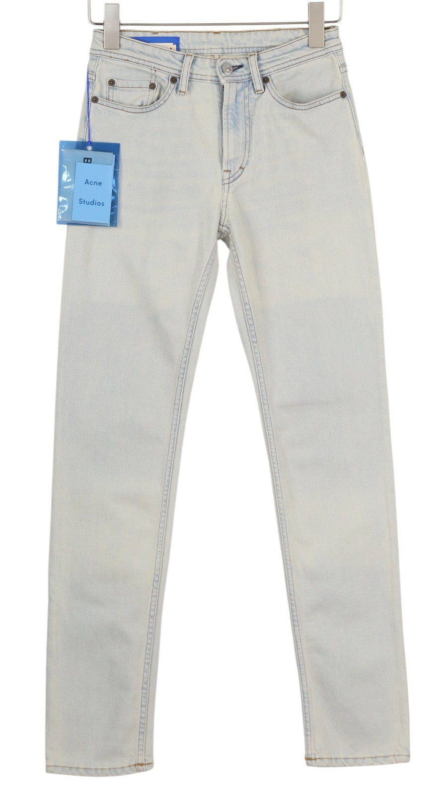 ACNE STUDIOS Bla Konst South Lt Blue Women Jeans W25/L32 Light Blue Faded Slim