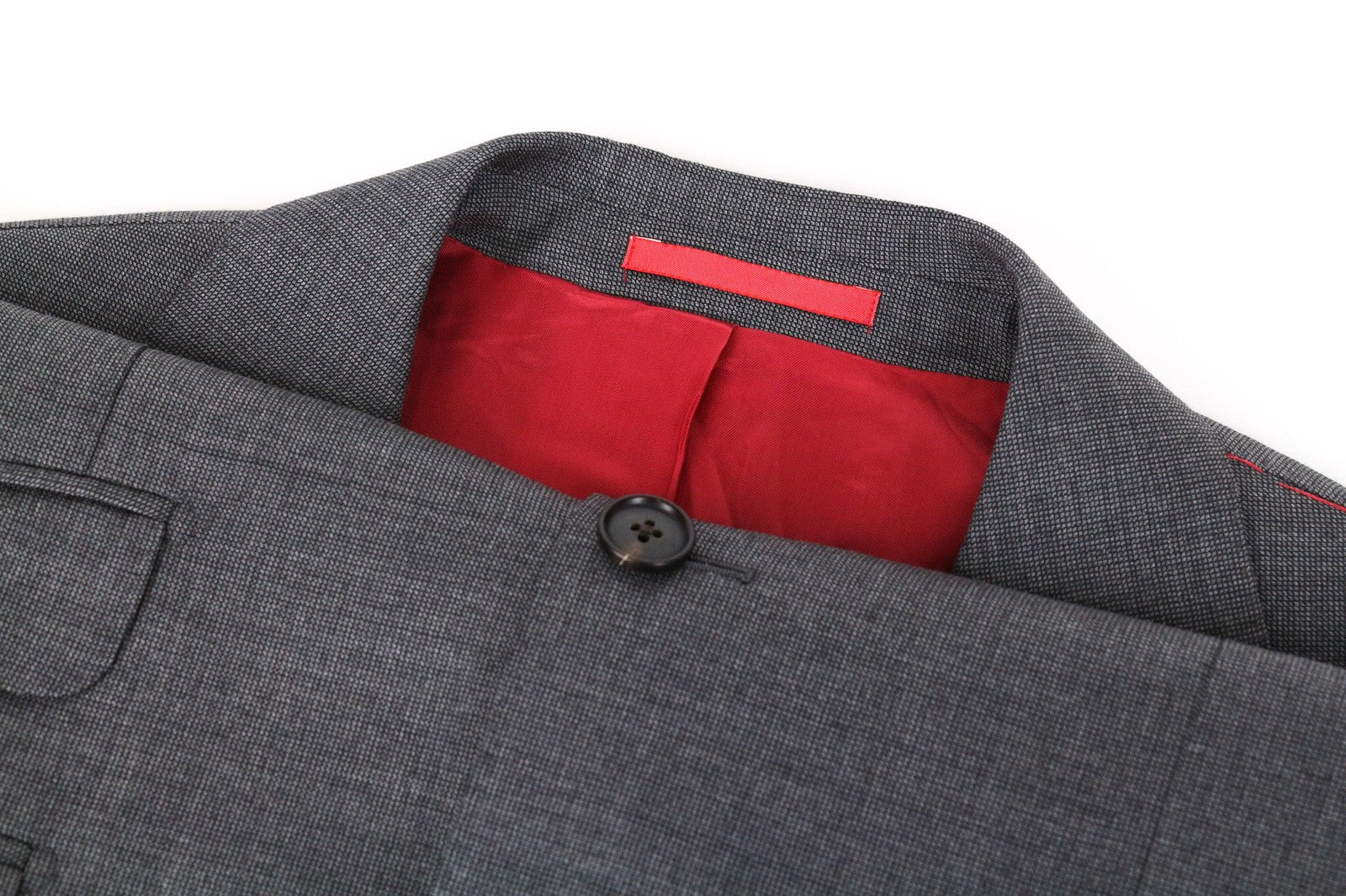 SUITSUPPLY Sienna Blazer UK38R Grey Birdseye Pure Wool Straight Slim Men's Fit