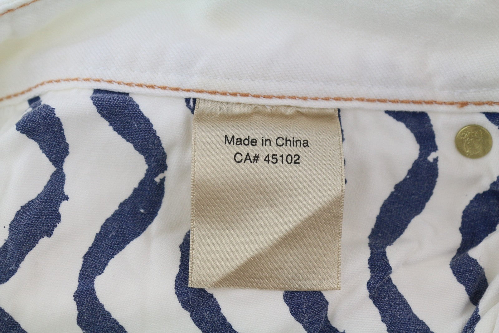 SCOTCH & SODA Ralston Men Jeans W32/L32 White Slim Fit Button Fly Logo Denim