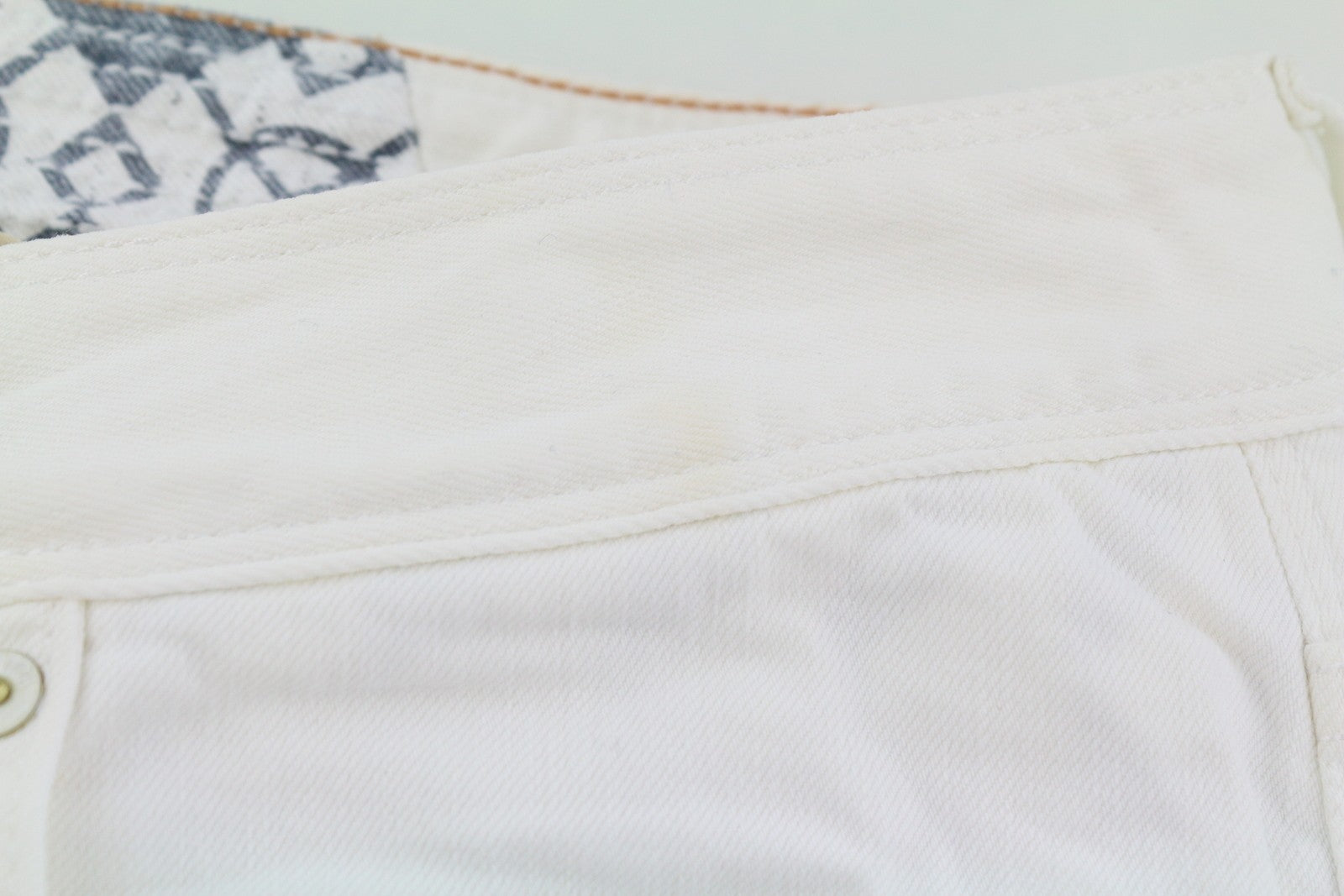 SCOTCH & SODA Ralston Men Jeans W32/L32 White Slim Fit Button Fly Logo Denim