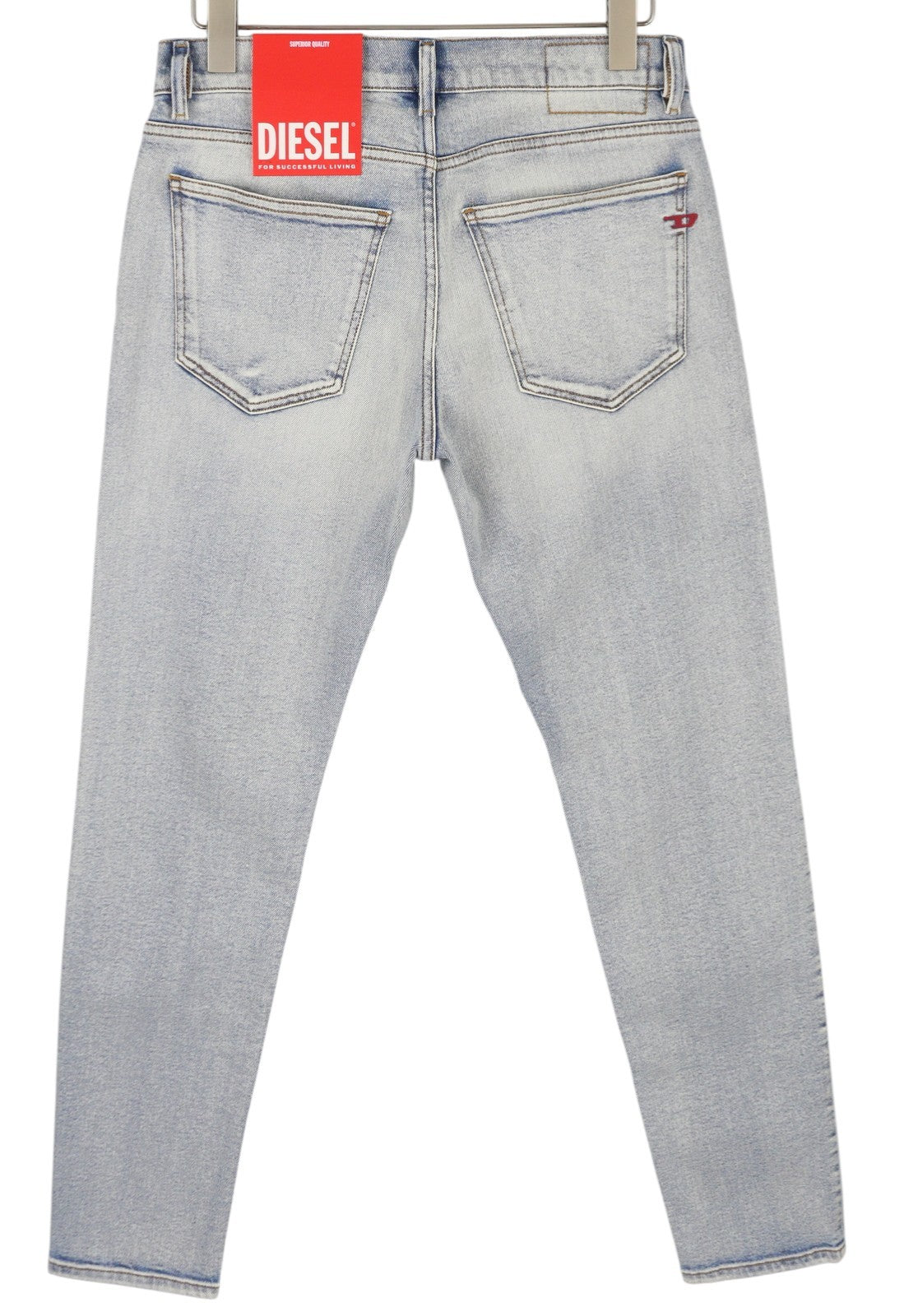 DIESEL 2019 D-Strukt 9C08L Men Jeans W30/L32 Blue Faded Washed Slim Fit RRP$350