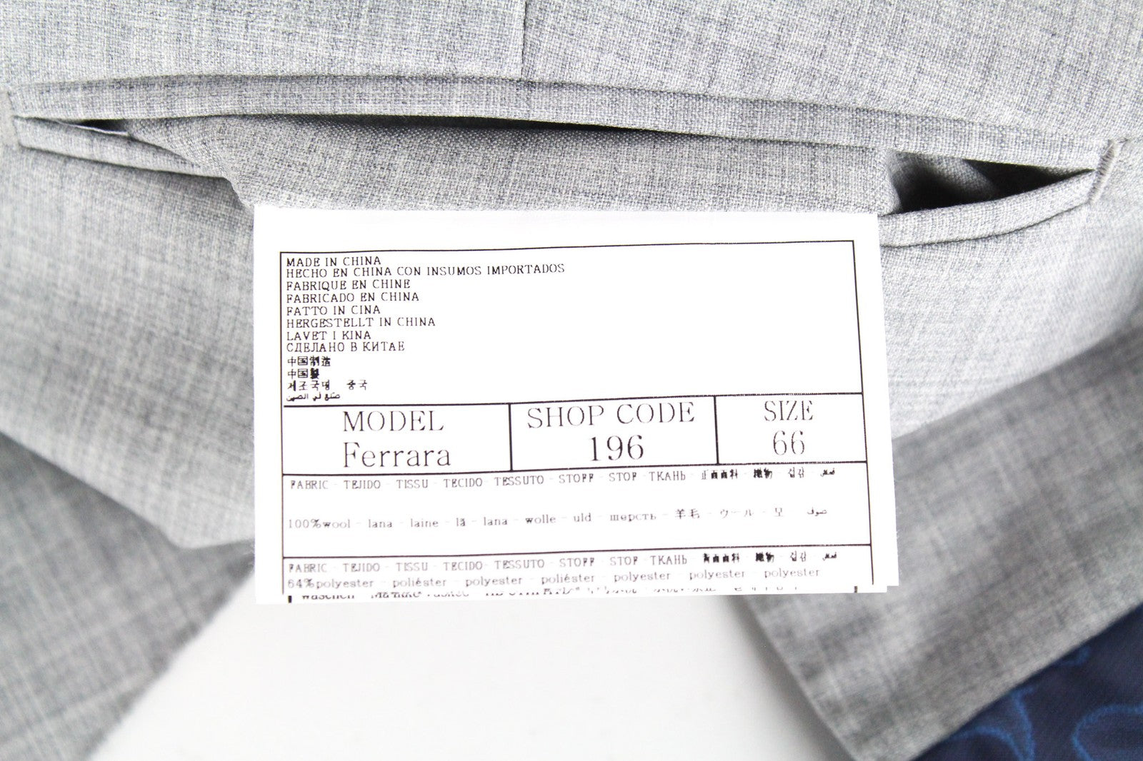 SUITSUPPLY Ferrara Waistcoat UK56R Grey Melange Wool Slim V-Neck Dress Vest