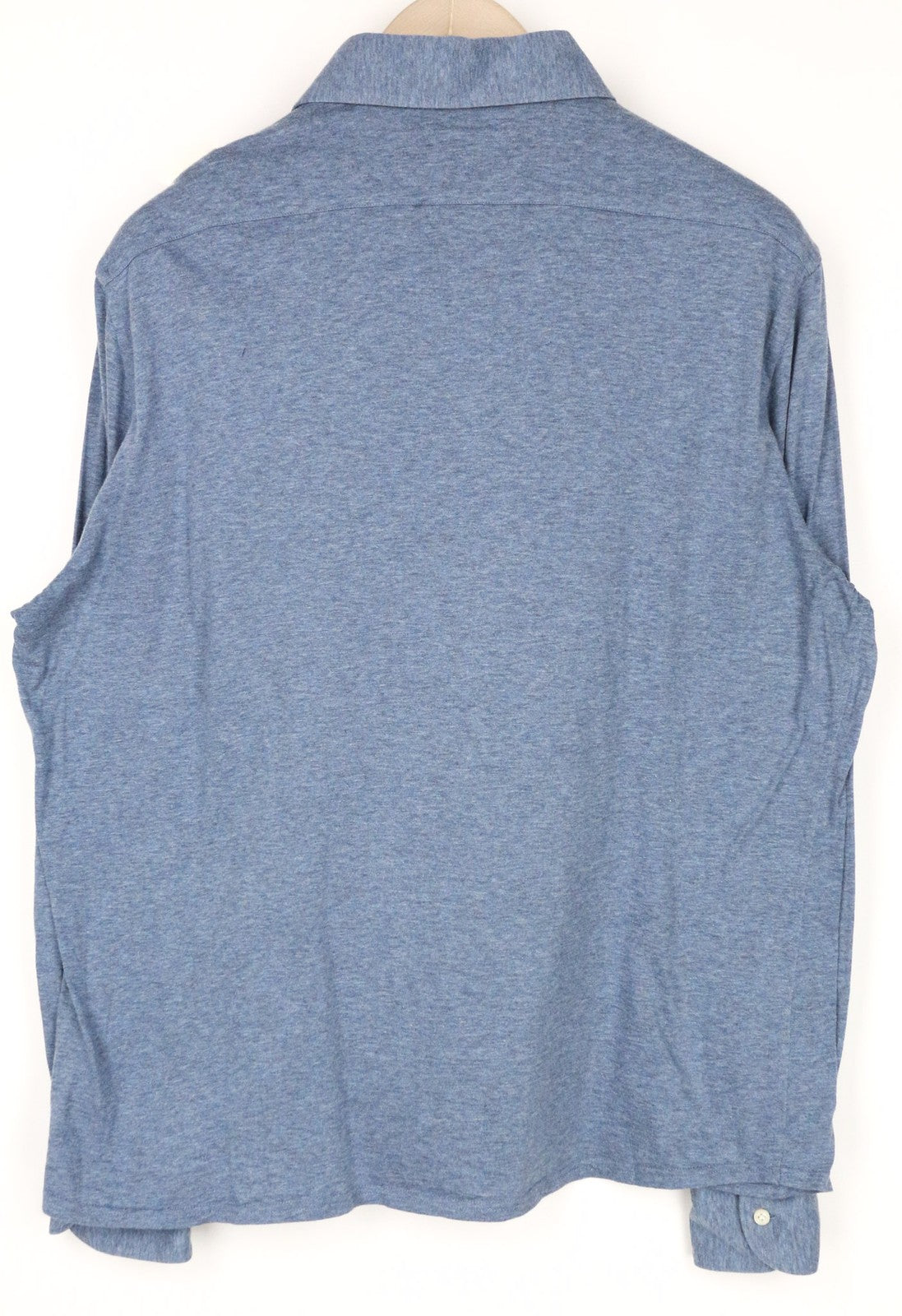 SUITSUPPLY marškinėliai 43/17/44/17.5 Mėlyni ploni polo Extra Egyptian Cotton Formal Fit 