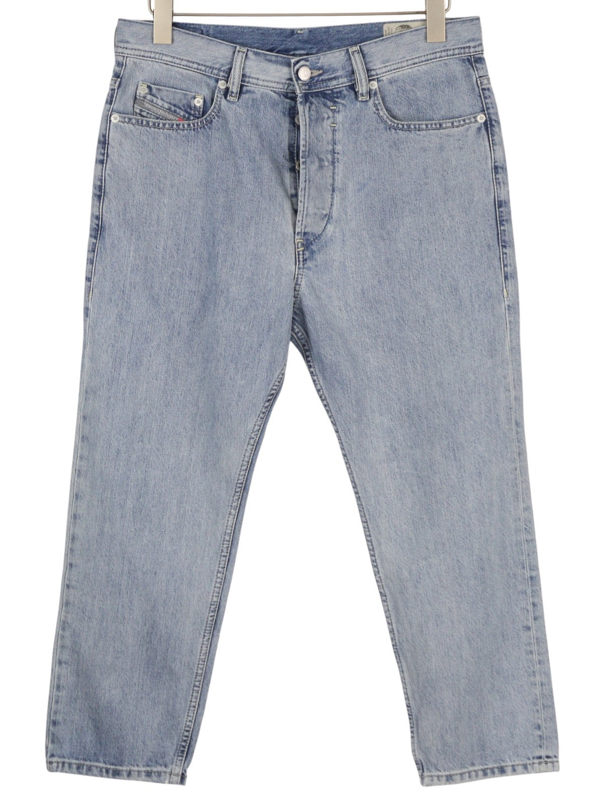 DIESEL Rhial 084FC vyriški džinsai W31/L32 mėlyni, išblukę, iki kulkšnių, Sim Carrot kirpimo 