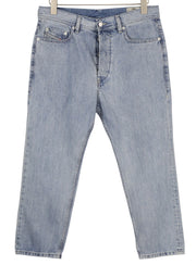 DIESEL Rhial 084FC vyriški džinsai W31/L32 mėlyni, išblukę, iki kulkšnių, Sim Carrot kirpimo 