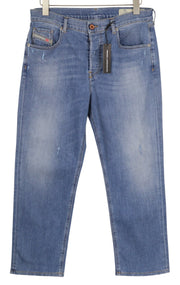 DIESEL Aryel 084YJ moteriški džinsai W30/L32 Regular Straight Stretch, čiurnos skausmas 