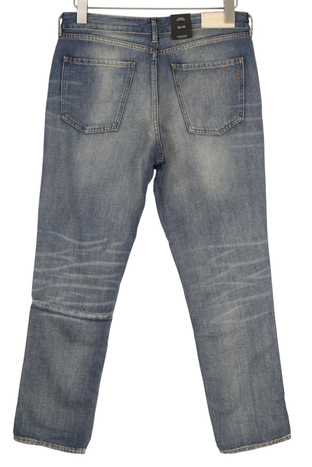 SCOTCH & SODA Bandit Men Jeans W26/L30 Linen Blend Distress Ankle Slim Tapered