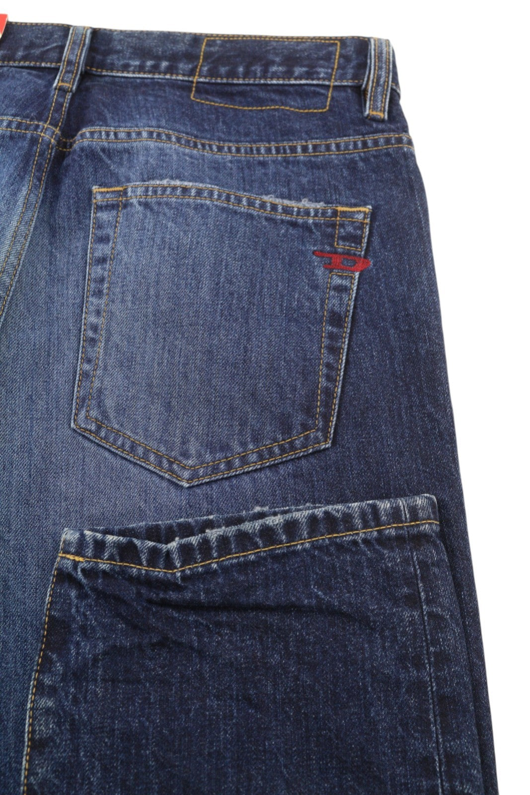 DIESEL 2020 D-Viker 09C64 vyriški džinsai W29/L32 mėlyni, išblukę, įprasti, tiesūs, RRP 225 € 