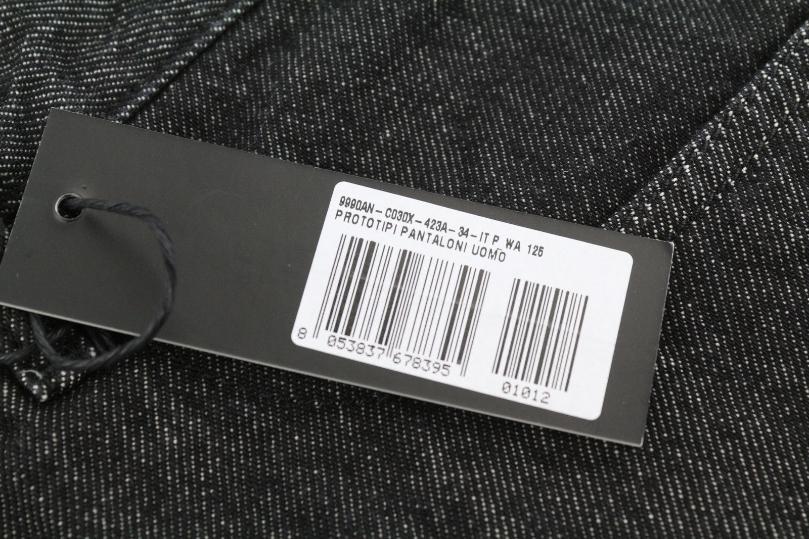 DIESEL Mharky 089AU Men Jeans W32 Dark Black Regular Fit Button Fy Logo Denim