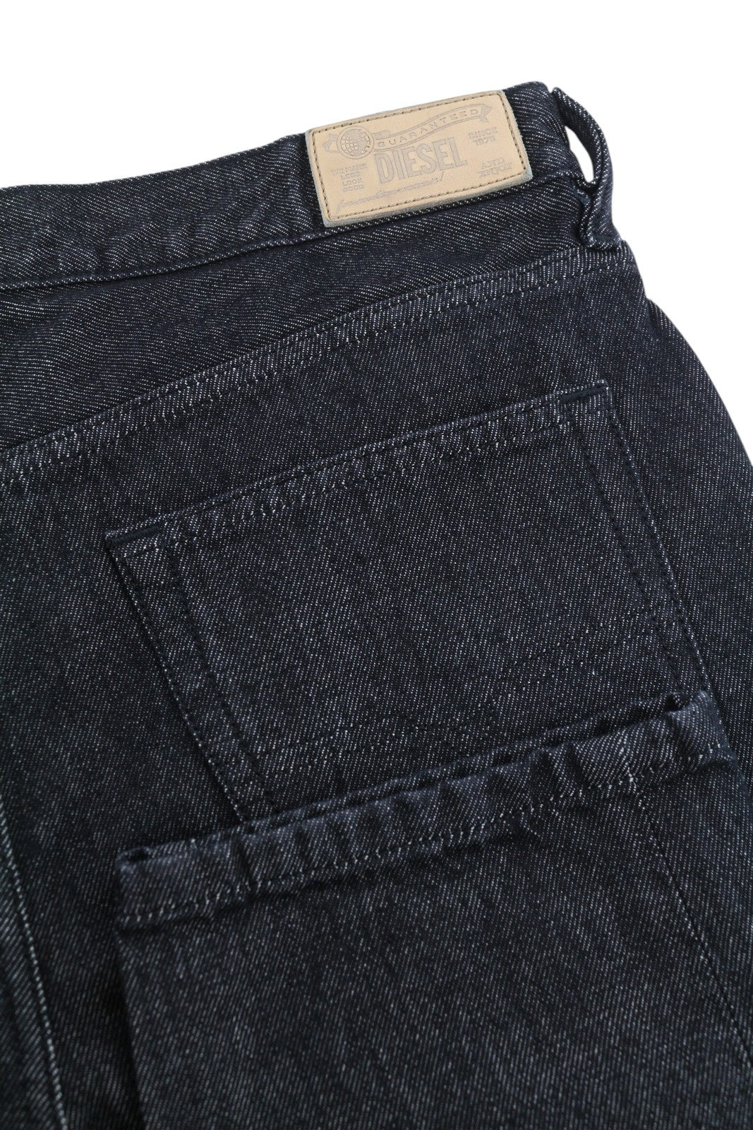 DIESEL Mharky 089AU Men Jeans W32 Dark Black Regular Fit Button Fy Logo Denim
