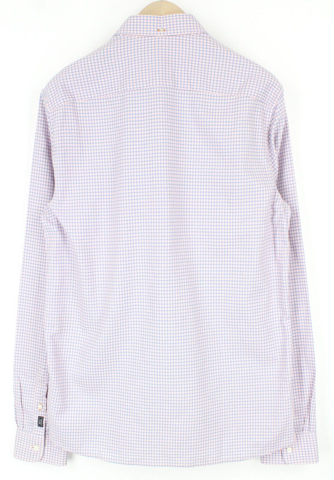 SCOTCH &amp; SODA vyriški marškinėliai ~M šviesiai rožiniai, grynos medvilnės, raštuoti, laisvalaikio, elegantiško kirpimo 