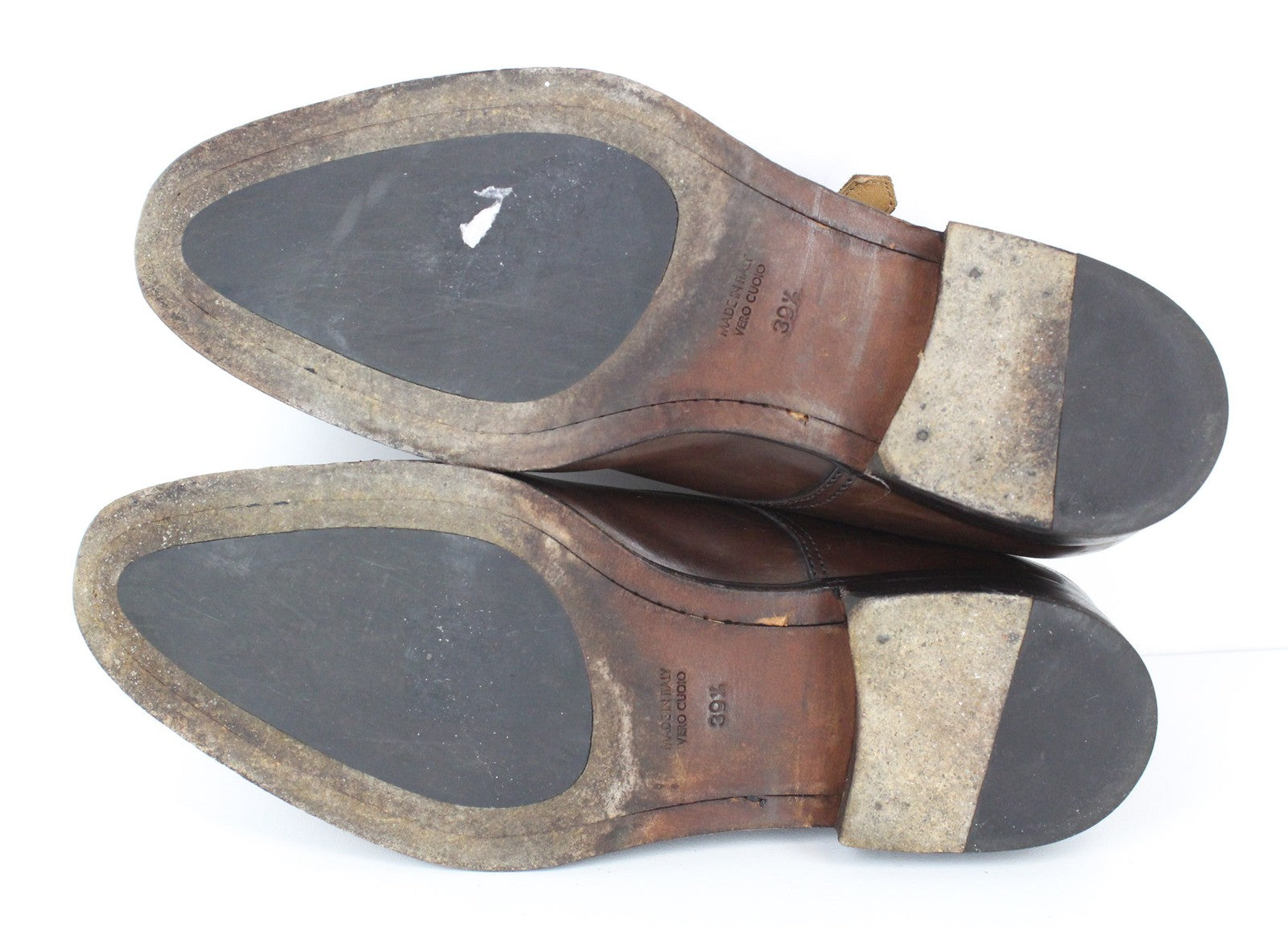 „SUITSUPPLY“ vyriški batai, 39,5 dydžio, rudos odos, su dviguba vienuolio dirželiu, su „Blake“ dygsniais. 