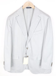 SUITSUPPLY La Spalla Blazer UK46S Light Grey Slim Cotton Cashmere Lightweight