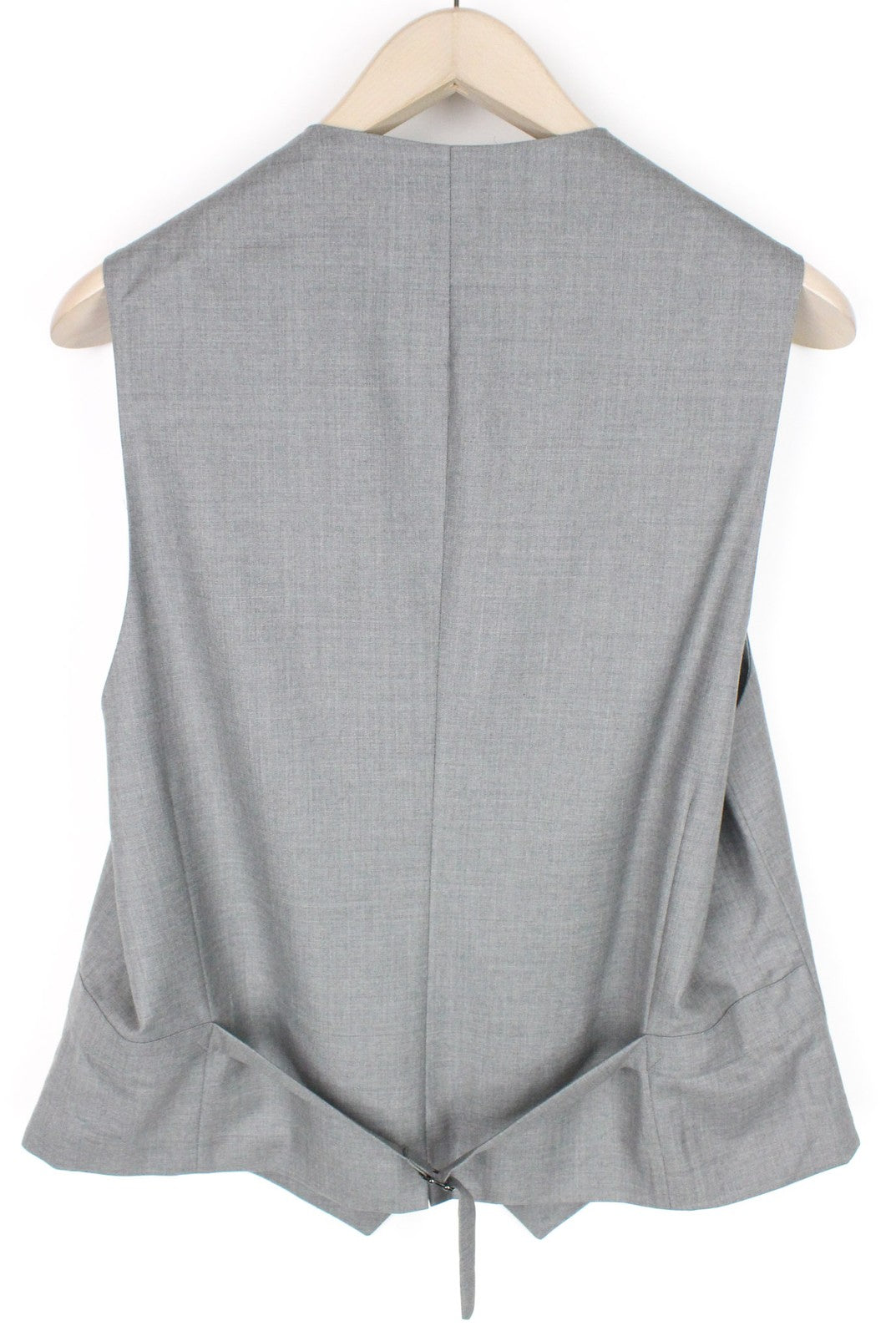 SUITSUPPLY Ferrara liemenė UK44R pilka dryžuota vilnonė plona kirpimo vidutinio tono klasikinė 