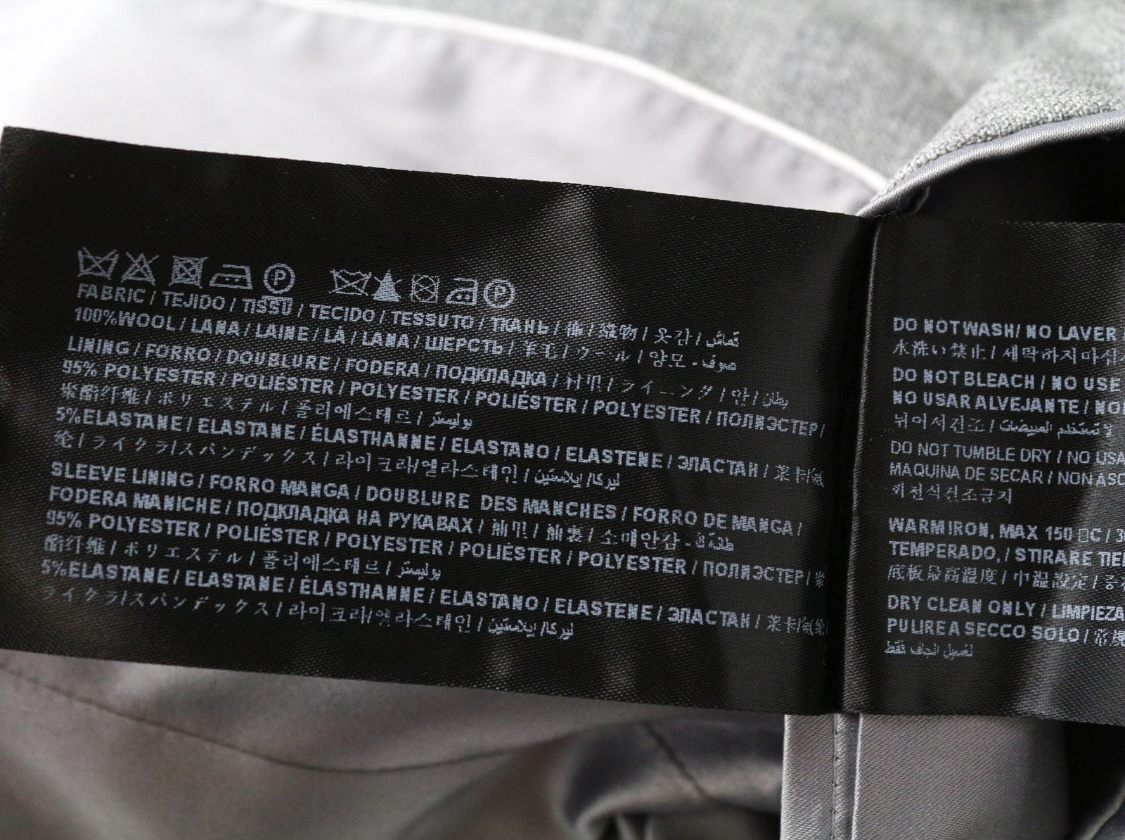 „SUITSUPPLY Cameron“ moteriškas pilkas švarkas su grynos vilnos pamušalu, vieneilis, UK6S dydis 