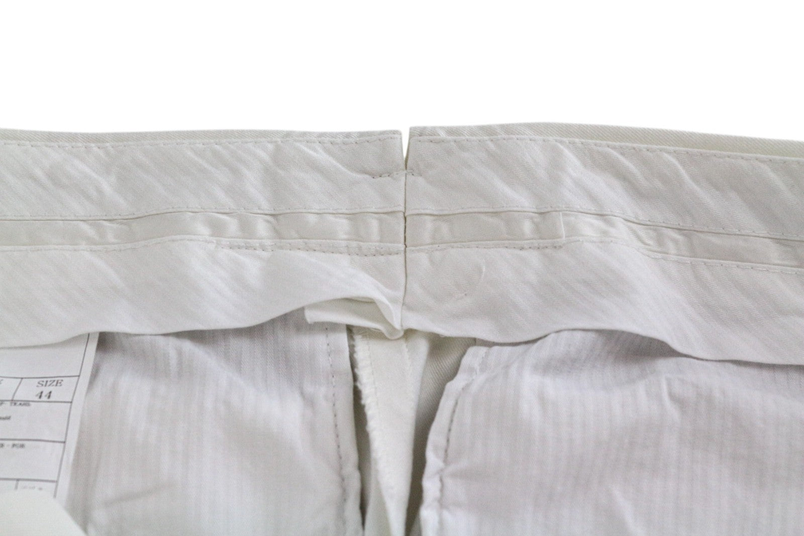 SUITSUPPLY Havana Men's UK34R Off-White Slim Cotton 2 Piece Single Breasted