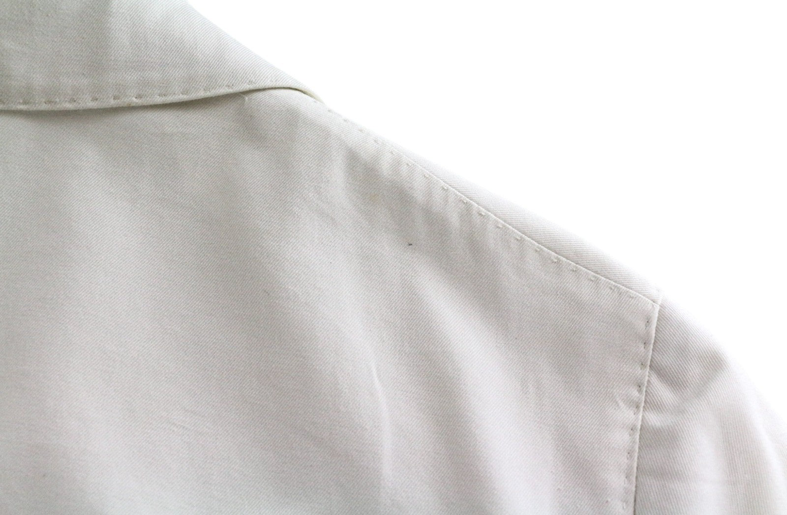 SUITSUPPLY Havana Men's UK34R Off-White Slim Cotton 2 Piece Single Breasted