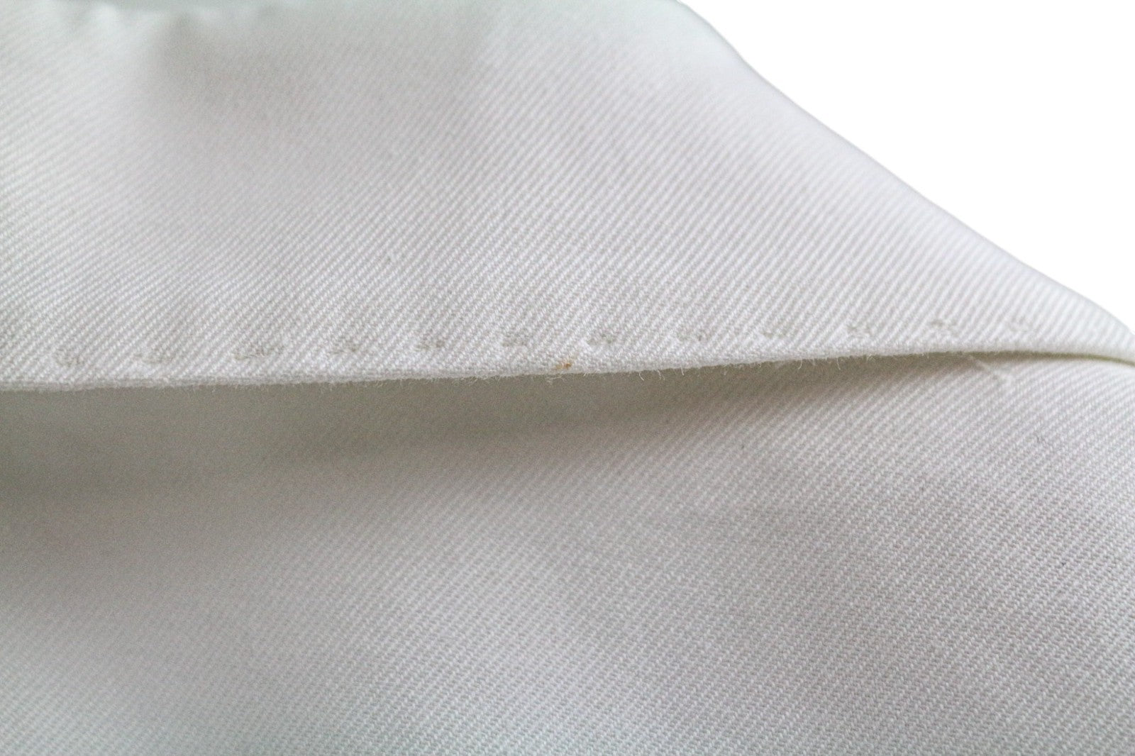 SUITSUPPLY Havana Men's UK34R Off-White Slim Cotton 2 Piece Single Breasted