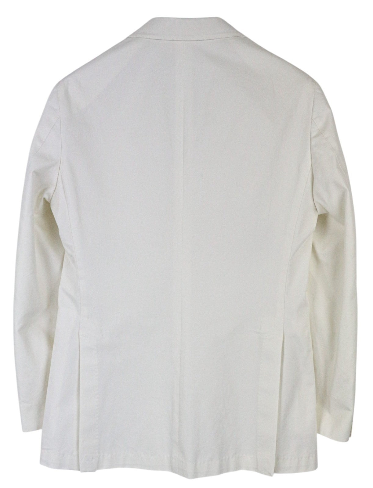 SUITSUPPLY Havana Men's UK34R Off-White Slim Cotton 2 Piece Single Breasted