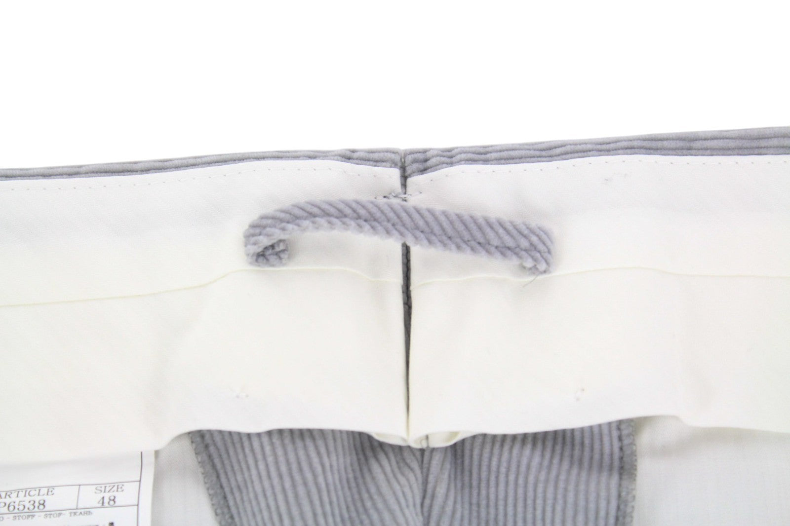 SUITSUPPLY Havana Men's UK38R Slim Grey Cotton Cashmere Zegna Corduroy 2Pc Suit