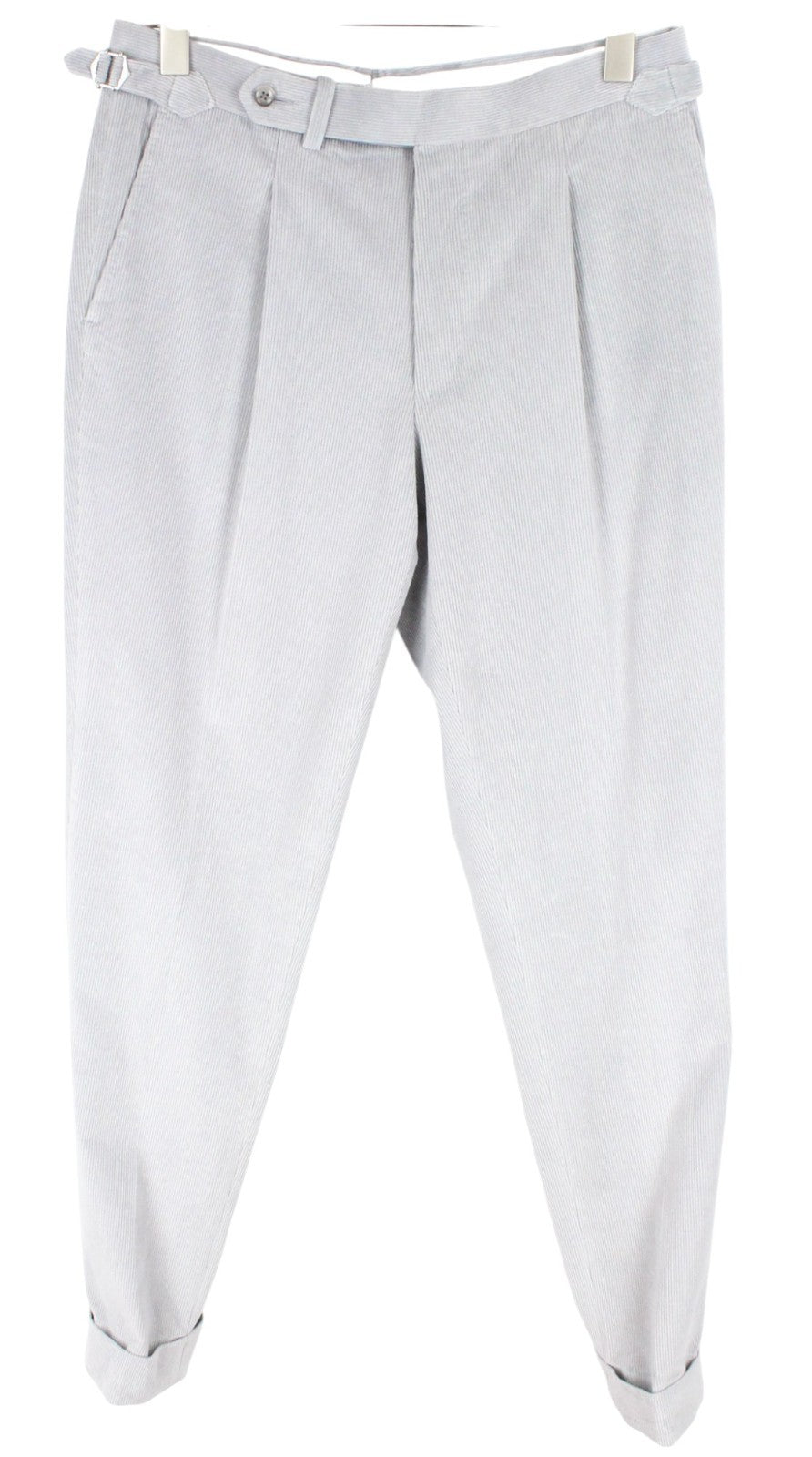 SUITSUPPLY Havana Men's UK38R Slim Grey Cotton Cashmere Zegna Corduroy 2Pc Suit