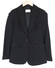 „SUITSUPPLY Cameron“ moteriškas UK8S tamsiai mėlynas tamprus vieneilis švarkas 